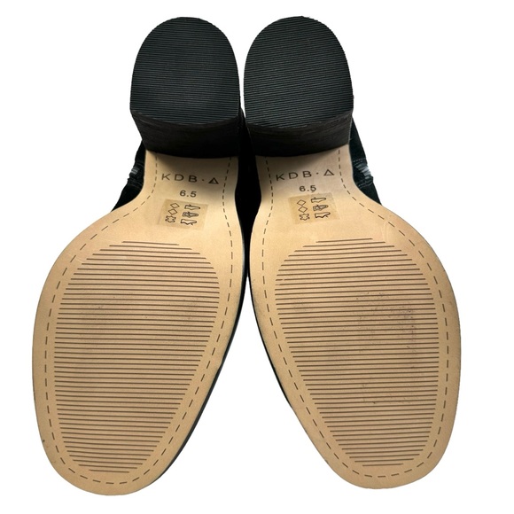 NWOT Kelsi Dagger Brooklyn Logan Black Suede Over The Knee Boots Size 6.5 - Picture 11 of 16